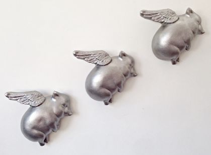Oink Flying Pigs - Silver