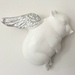 Oink Flying Pig - White & Silver