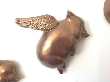 Oink Flying Pig - Bronze