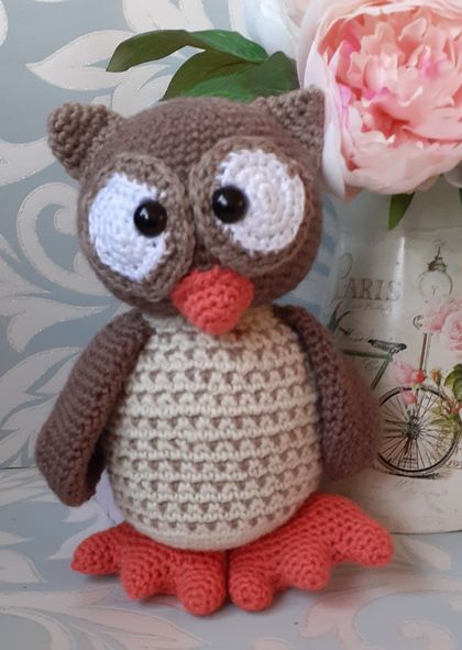 Owl crochet softie