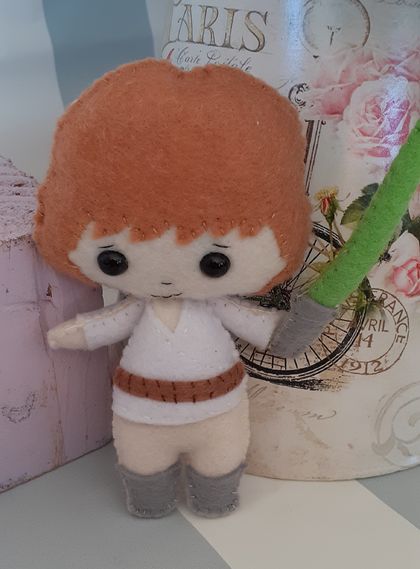 Luke Skywalker with light saber - Star Wars Felt Toy