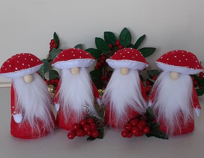 Christmas Mushroom Gnome