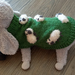 Knitted Wool Dog Coat - Grazing Sheep 