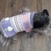 Dog Coat - Hand knitted -Wool - Pastel