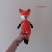 Crochet Fox Amigurumi Toy. Handmade Fox Toy.
