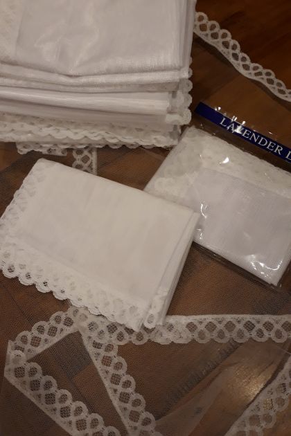Lace Edged Net Food Cover/Throwover