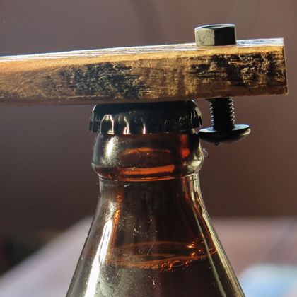 Upcycled wood Bottle Opener