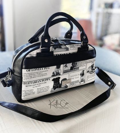 Jazz Handbag/cross body bag  - In dog lovers print! Sample