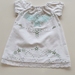 Baby Dress 0-3m Upcycled Tablecloth 