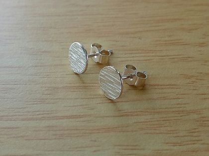 Sterling Silver Textured Studs