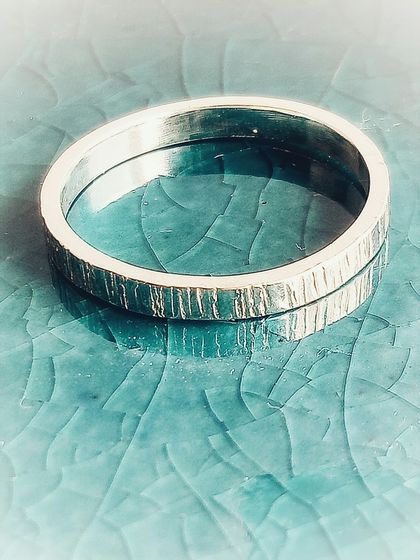 Sterling Silver Textured  Ring