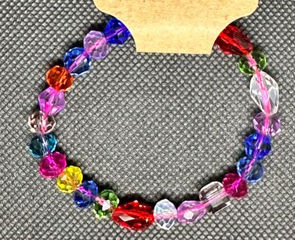 Coloured Glass Mix Bracelet 