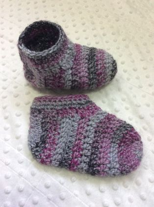 Crochet child slippers