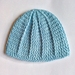 Crochet merino baby beanie 0-3 mth