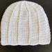 Crochet merino baby beanie 0-3 mth