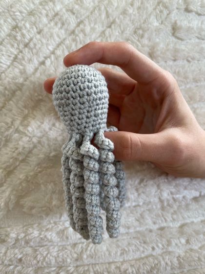 Crochet baby octopus