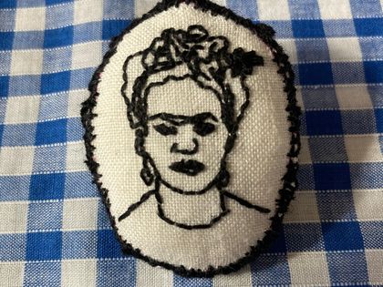 Frida Hand Embroidered Brooch