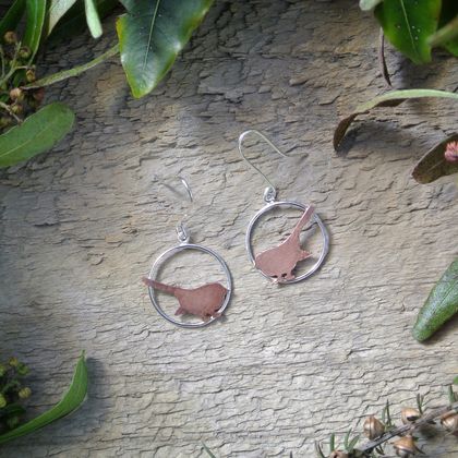 Fantail - piwakawaka earrings