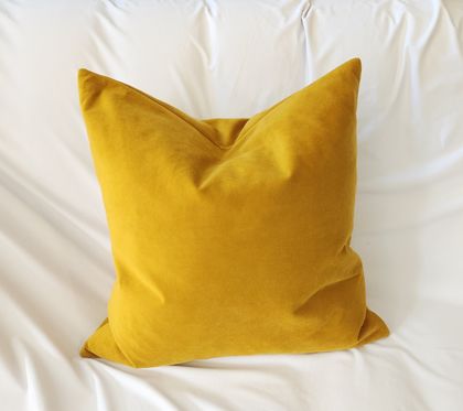 Cushion, yellow  