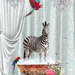 Zebra Parrots & Bubbles | 20 x 30cm | 8 x 12in