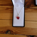 Heart pendant necklace - Red