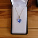 Heart pendant necklace - Blue