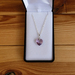 Heart pendant necklace - Mauve