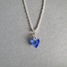 Sapphire blue heart necklace