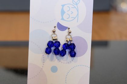 Violet earrings | Deep purple earrings