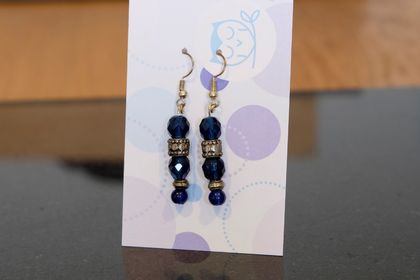 Blue earrings | unique earrings | in box