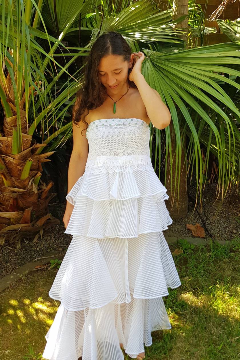 vintage white summer dress