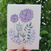 Floral Birthday or Occasion Card (Yellow) - Free NZ Shipping!