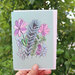 Floral Birthday or Occasion Card (Green) - Free NZ Shipping!