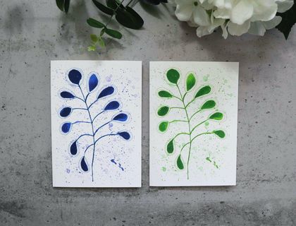 Leaf Fine Art Greeting Cards - Set of 2 