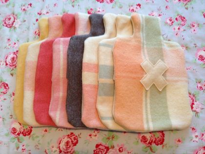 Hottie Cover - vintage wool blanket - hand made - Melissa M - New Zealand