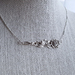Silver Vintage Rose Necklace