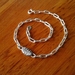 Paperclip Chain & Leaf Bracelet 
