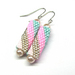 Peyote Tube Earrings - Cotton Candy