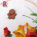 Gingerbread Man Enamel Needle Minder