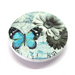 Blue Butterfly & Daisy Wooden Needle Minder