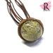 Acorn & Moss Resin Pendant Necklace