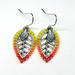 Autumn Leaf Ombré Peyote Earrings