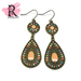 Pastel Rainbow Mosaic Boho Earrings