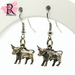 Antique Silver Bull Earrings