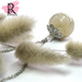 Bunnytail Ball Resin Pendant Necklace