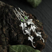 Ivy Leaf earrings with Green Zirconia