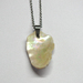 Mother of Pearl Pendant Necklace - silver