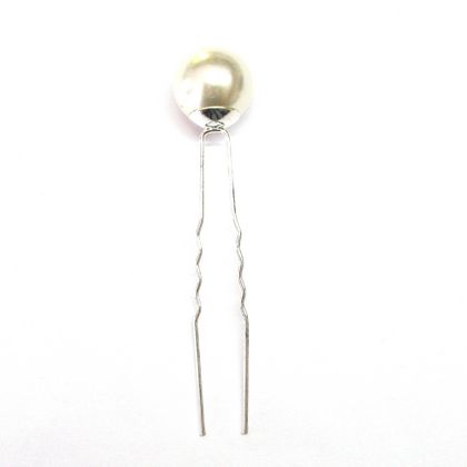 16mm Silver Pearl Hair Pins