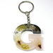 Letter G Floral Resin Keychain