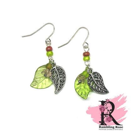 Leaf & Flower earrings - Spring